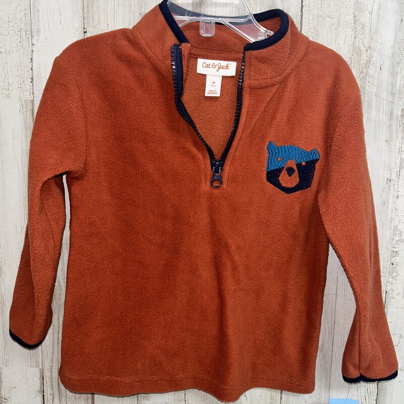 2T Rust Bear Pullover