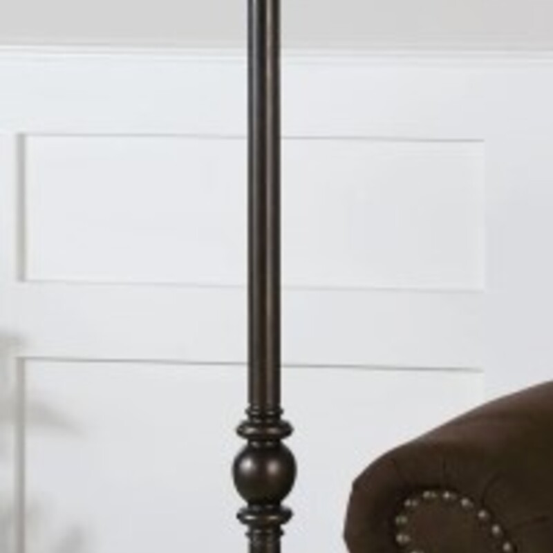 Uttermost Floor Lamp
Brown Base with Tan Shade
Size: 15x15x66H
Uses 150 Watt 3 Way Bulb
Matching Floor Lamp Sold Separately