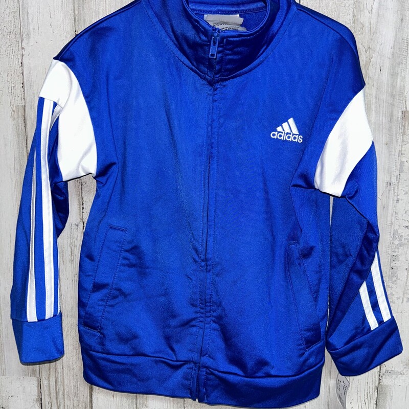 3T Blue Logo Zip Jacket, Blue, Size: Boy 2T-4T