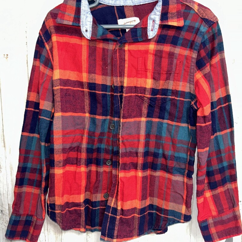 4/5 Red Plaid Flannel, Red, Size: Boy 2T-4T