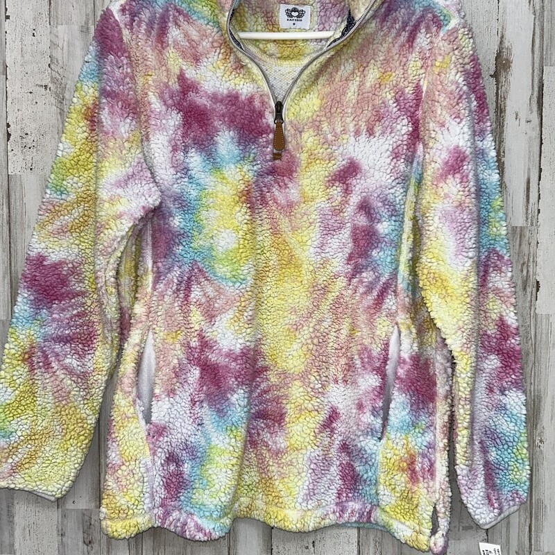 S Tie Dye Sherpa Pullover