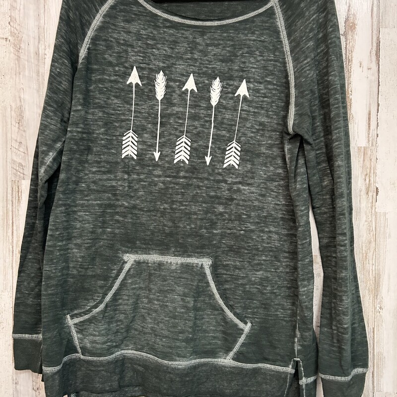 L Greeen Arrow Pocket Top