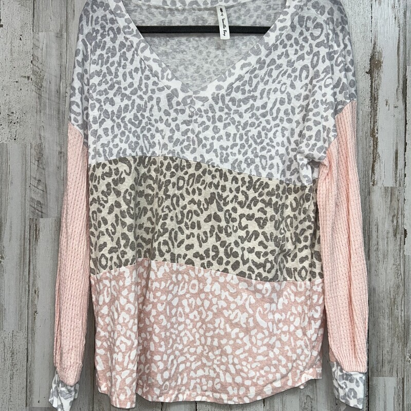 S Pink Leopard Waffle Sle