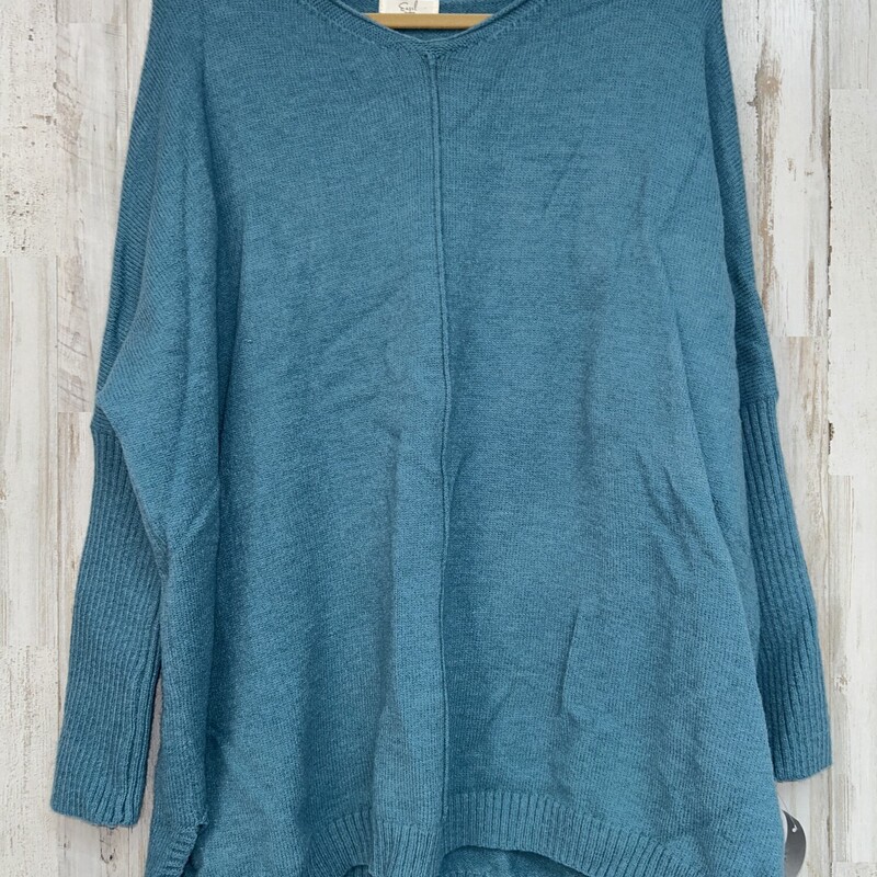 S Blue Knit Sweater, Blue, Size: Ladies S