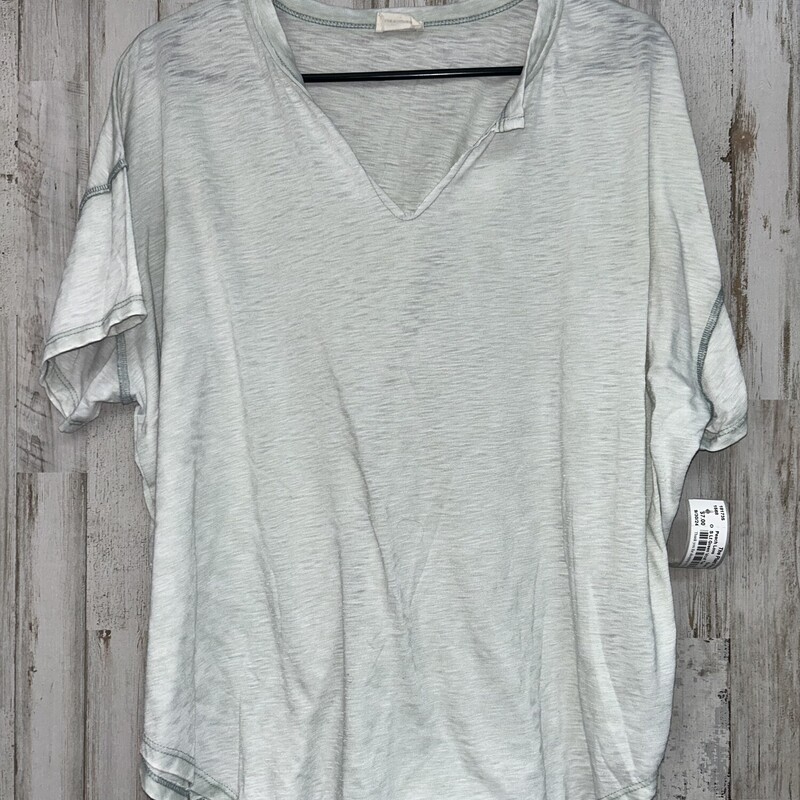 S Lt Green Vcut Tee, Green, Size: Ladies S