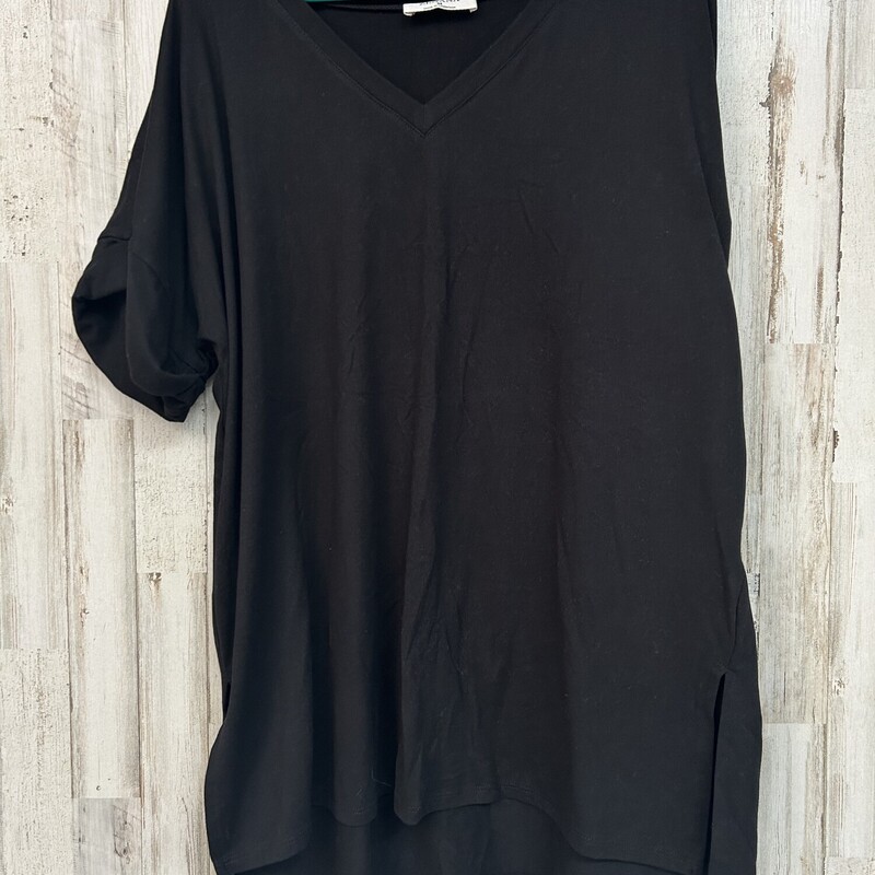 M Black Vneck Top