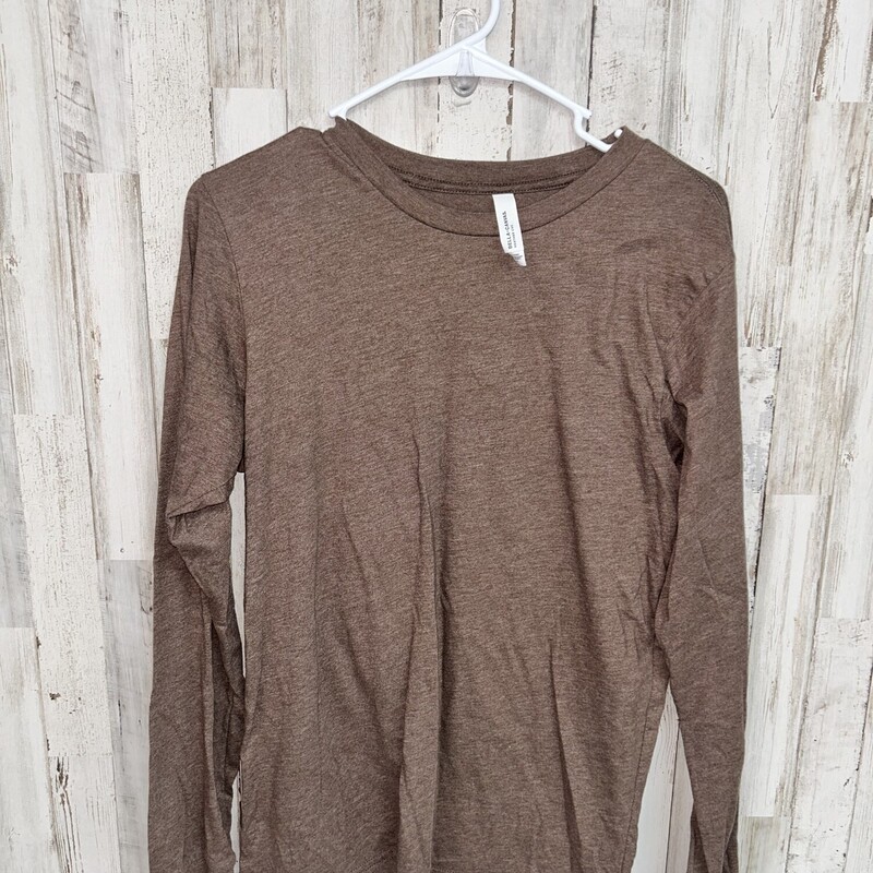 M Brown Longsleeve Tee, Brown, Size: Ladies M