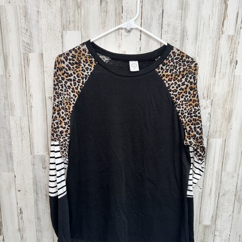 M Black Cheetah Sleeve To