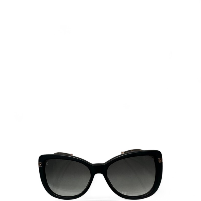 LOUIS VUITTON Monogram Acetate Charlotte Sunglasses in Black . These sunglasses have a rose gold acetate frame with monogram arms and gradient black lenses and a unique hinge that allows the monogram arms to fold upward and lay flat.
Lens: 100% UV protection gradient tint
LV Monogram
Gradient Lenses
Style Code:Z0781W
*Very minor marks on lenses