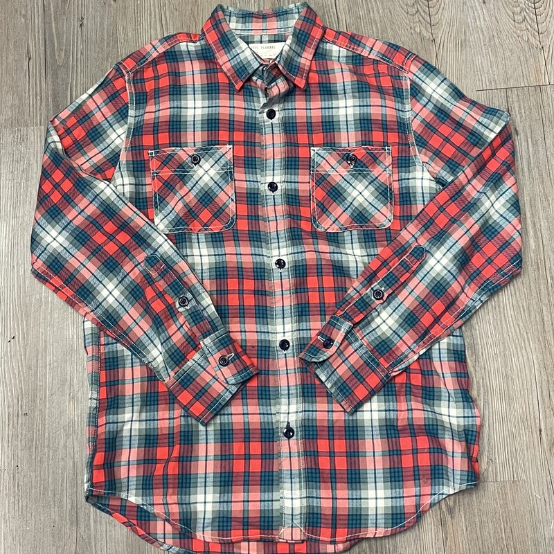 Crewcuts Flannel Shirt, Multi, Size: 12Y