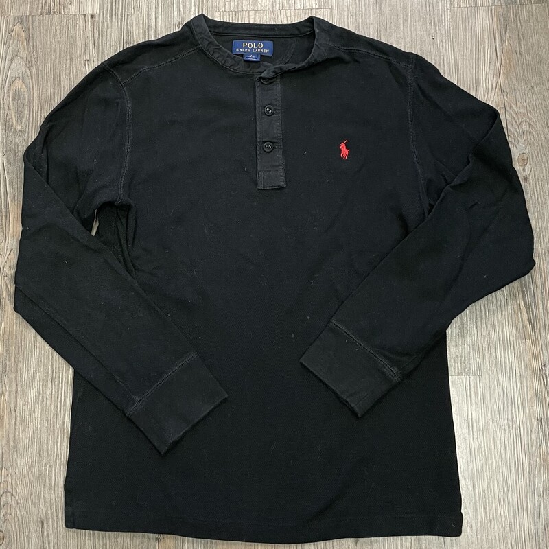 Polo Ralph Lauren LS, Black, Size: 14-16Y