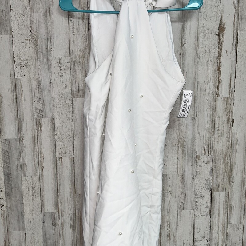 S White Pearl Tank Dress