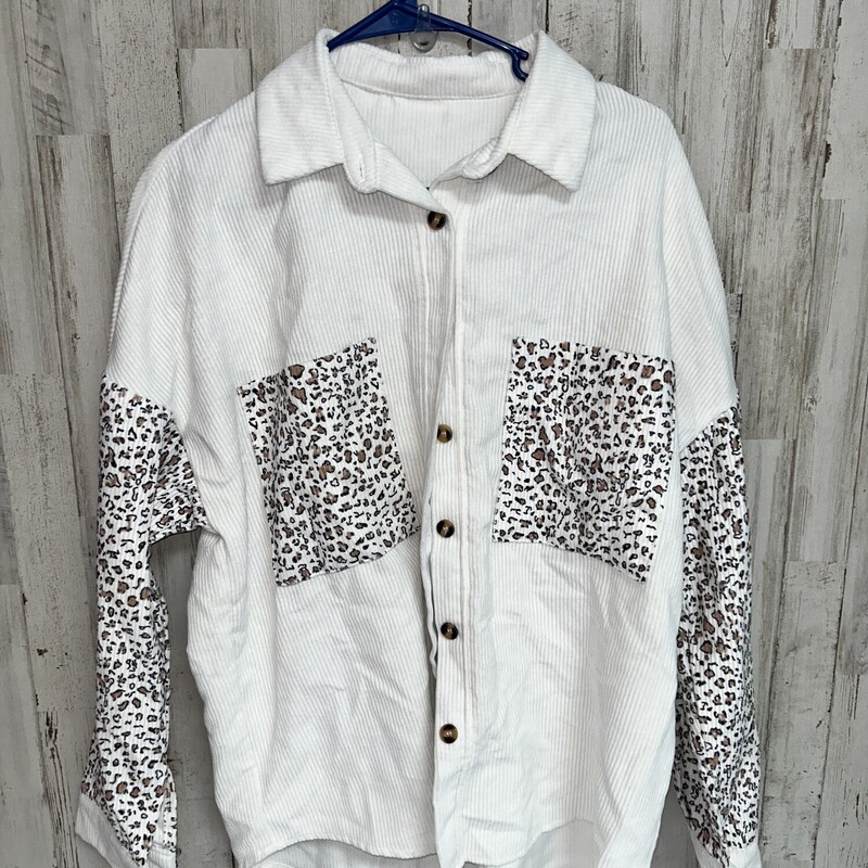 M White Leopard Shacket