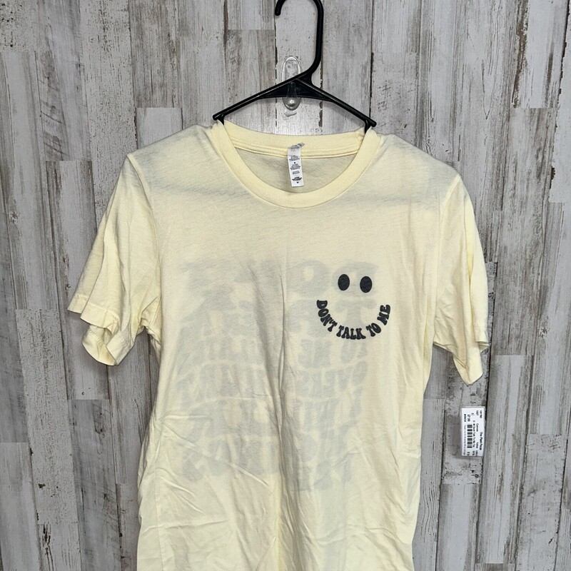 M Dont Talk To Me Tee, Yellow, Size: Ladies M