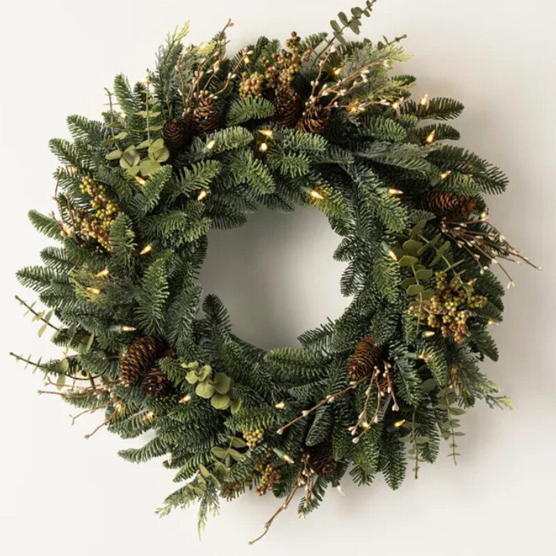 Balsam Hill Mountain Meadow Wreath
Green Brown
Size: 26Diam