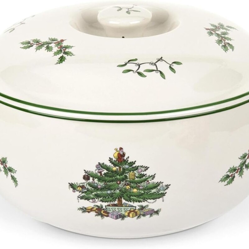 Spode Christmas Crock with Lid
Xmas colors Size: 9 x 5.5H