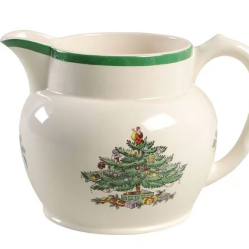 Spode Christmas Tree Pitcher Jug
Xmas colors Size: 7 x 5H