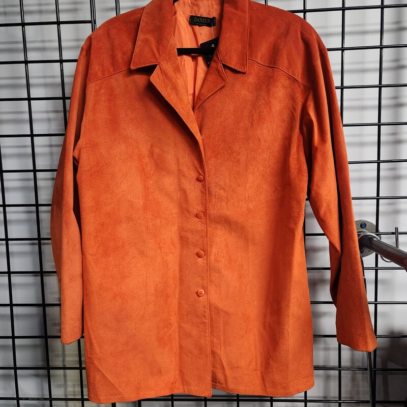 Danier Jacket, Orange, Size: M