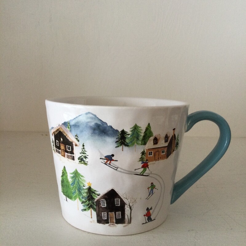 Skiiers Mug,
White/Multi