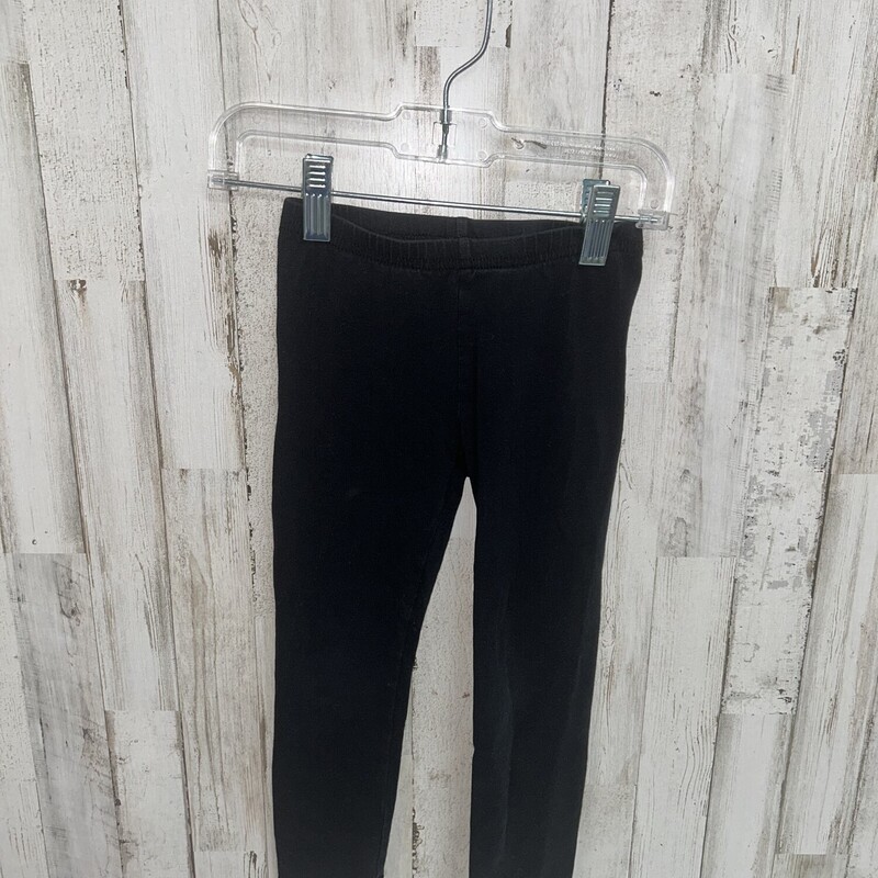 4 Black Cotton Leggings