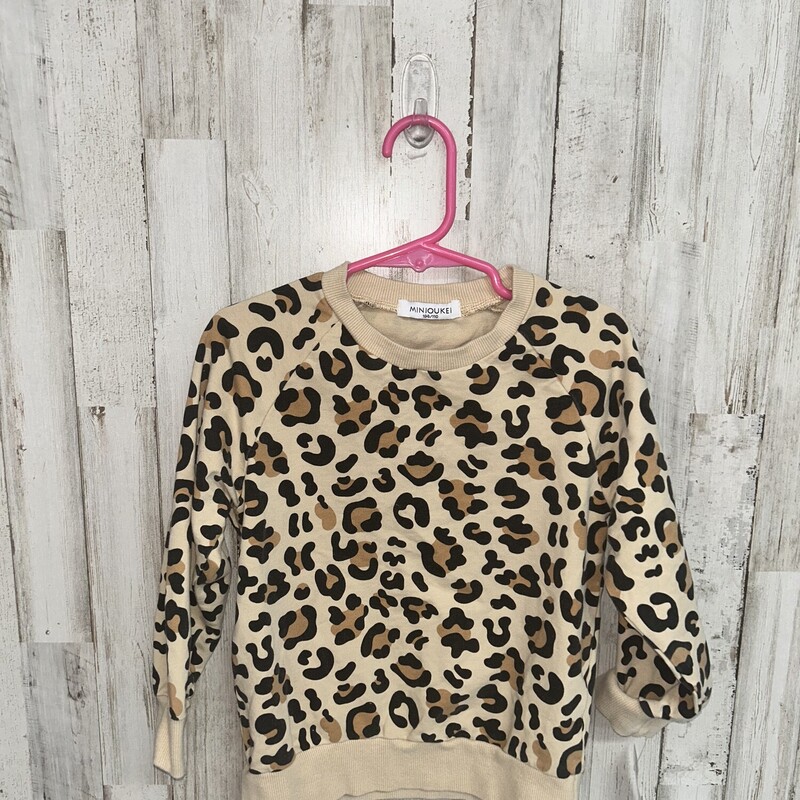 4T Tan Leopard Sweatshirt