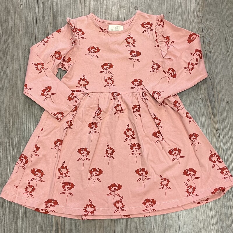 Vingnette Stretch Dress, Coral Floral, Size: 4Y

New Sample!