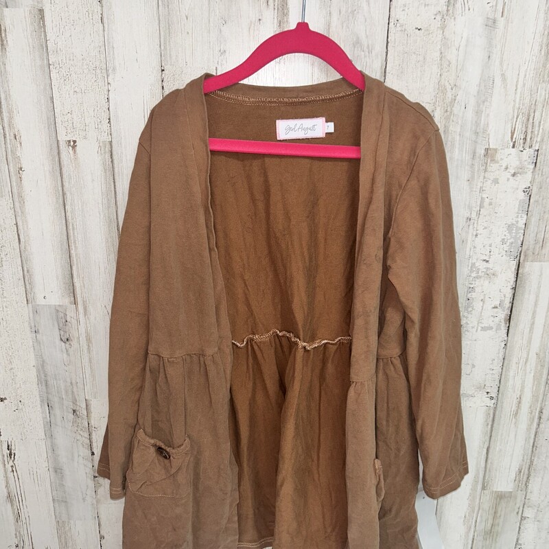 7 Brown Pocket Cardigan