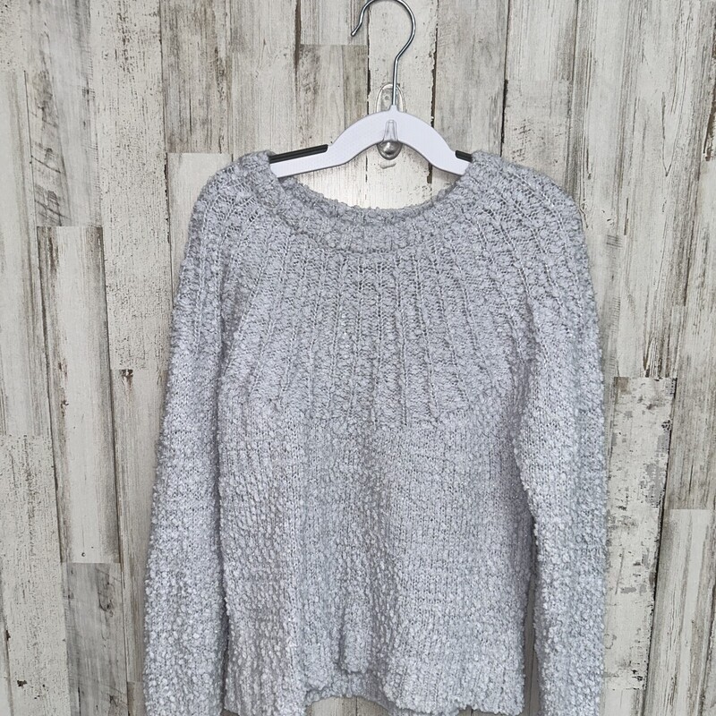 7/8 Grey Glitter Sweater, Grey, Size: Girl 7/8