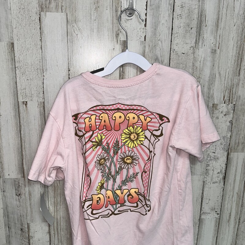 7/8 Happy Days Tee, Pink, Size: Girl 7/8