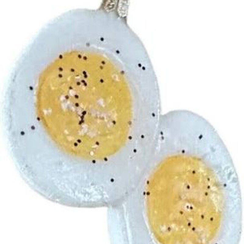 Sur La Table Eggs Ornament
Yellow White Size: 3.5 x 3H