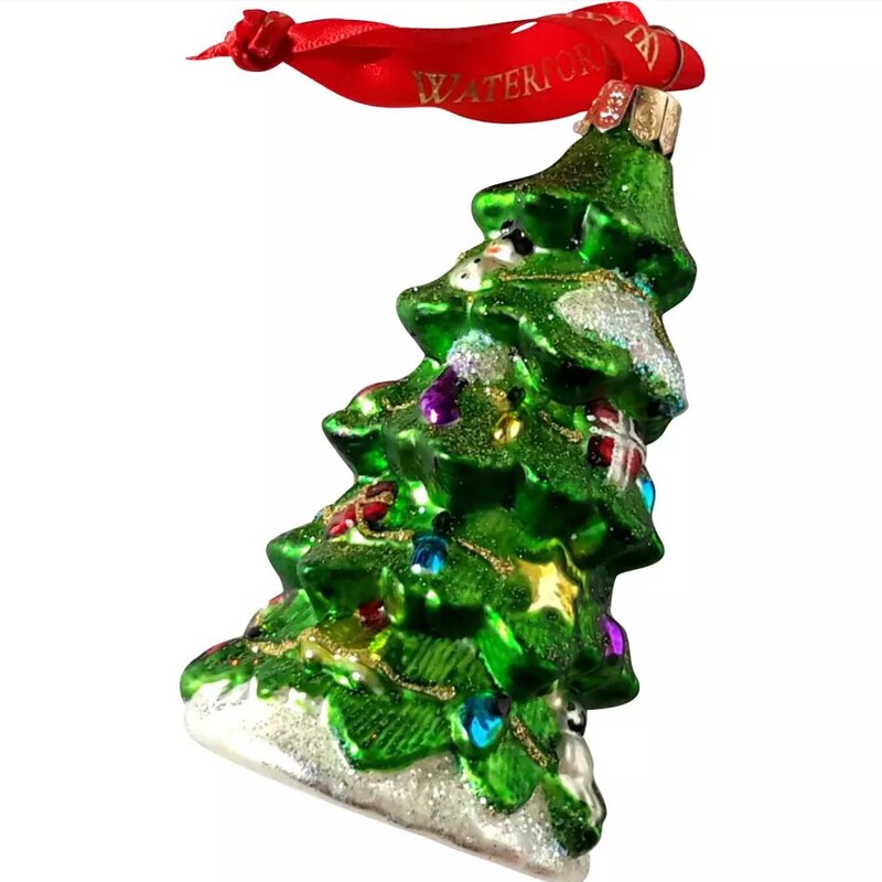 Waterford Glass Tree Ornament
Xmas colors Multicoloed Size: 2.5 x 4.5H