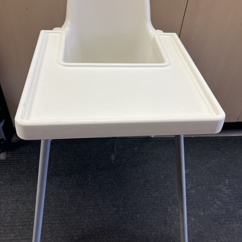 Ikea Antilop High Chair, White, Size: Includes Tray