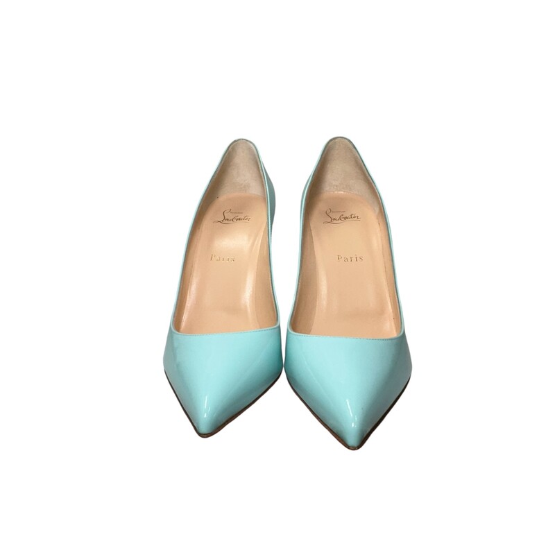 Louboutin Pigalle 100<br />
 Blue<br />
 Size: 40.5