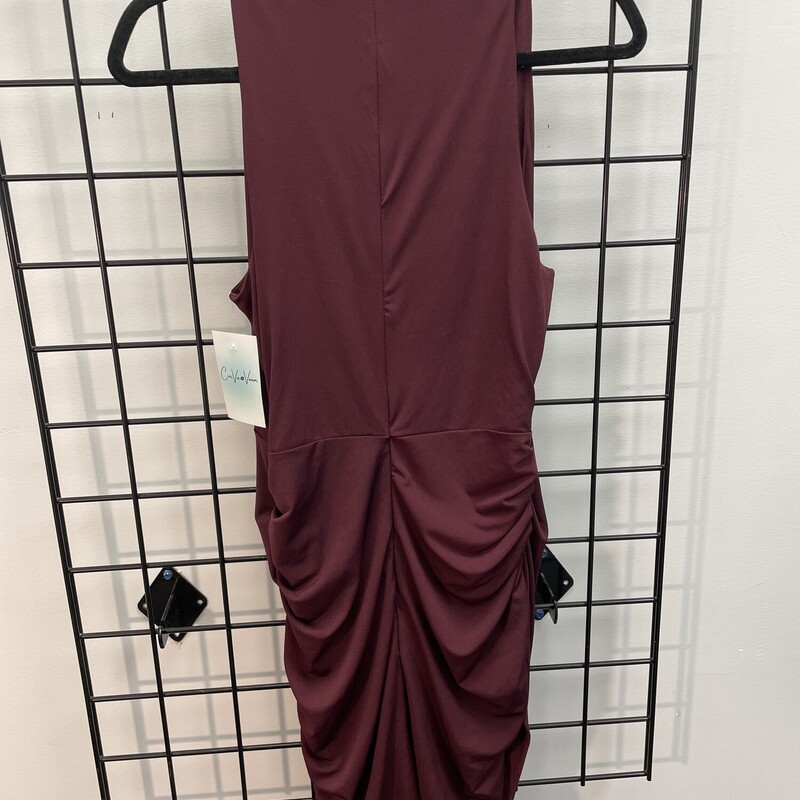 Le Chateau Dress, Burgundy, Size: M