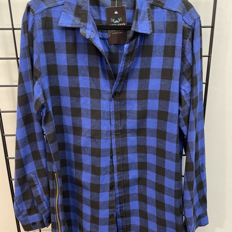 100%cotton Plaid Shirt, Plaid, Size: L