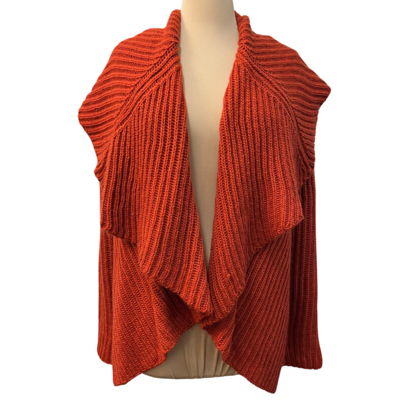 Soft Surroundings Cardigan<br />
Wool Blend<br />
Color: Pumpkin<br />
Size: Medium