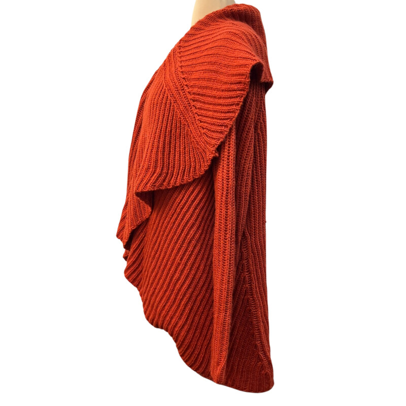 Soft Surroundings Cardigan<br />
Wool Blend<br />
Color: Pumpkin<br />
Size: Medium