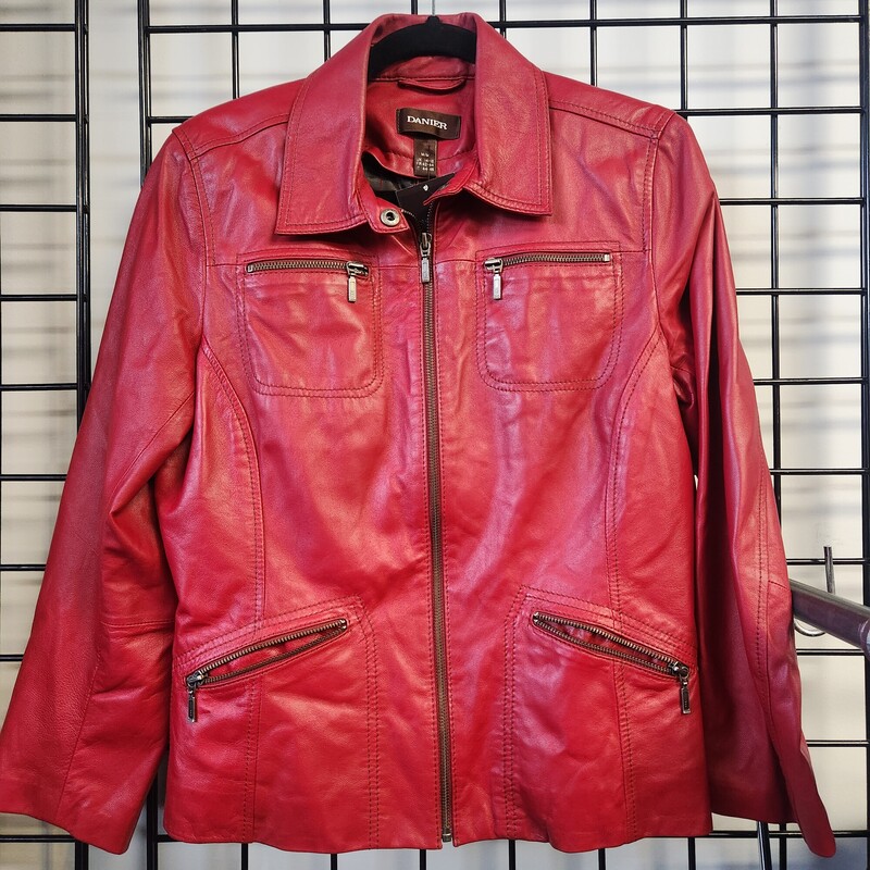 Danier Leather, Red, Size: M