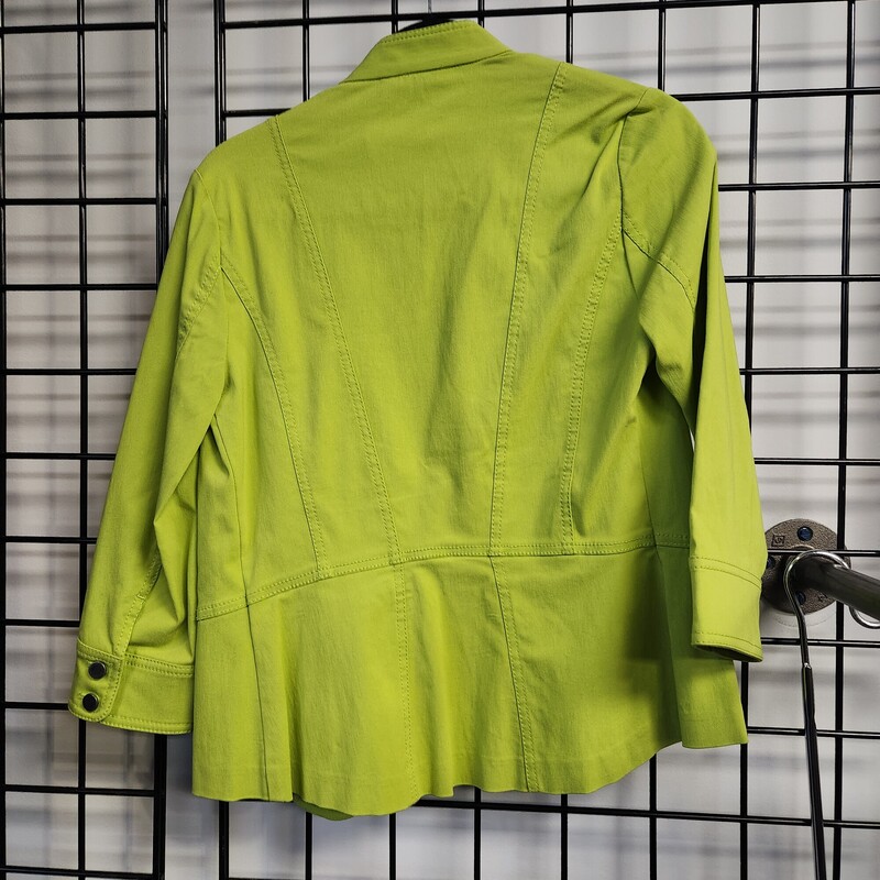 Renuar Zip Jacket, Lime, Size: 2X