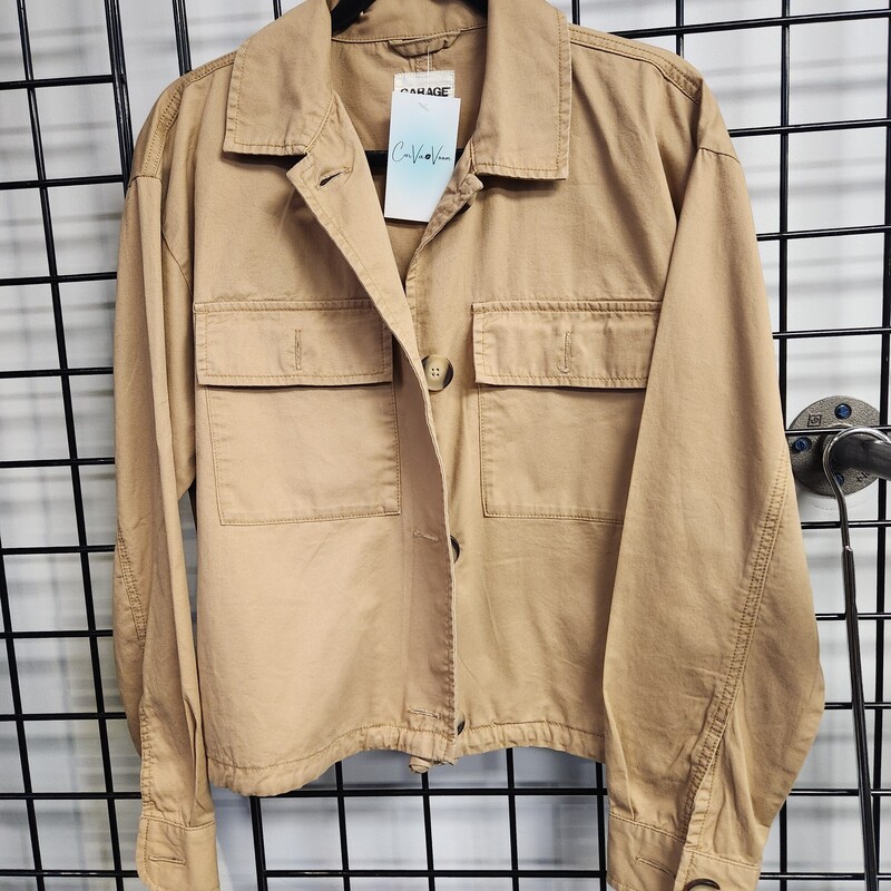 Garage Jacket, Tan, Size: XS