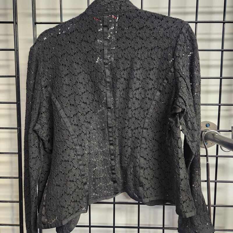 Option Elle Lace Jacket, Black, Size: 3