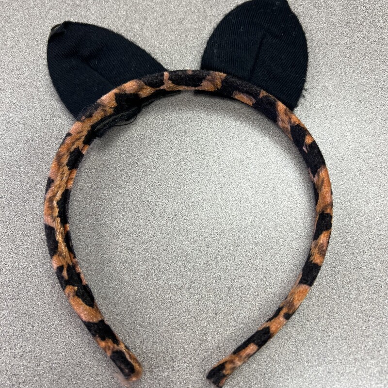 Cat Ears, Black/Orange, Size: One Size