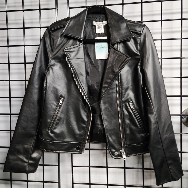 Live Free Leather, Black, Size: M