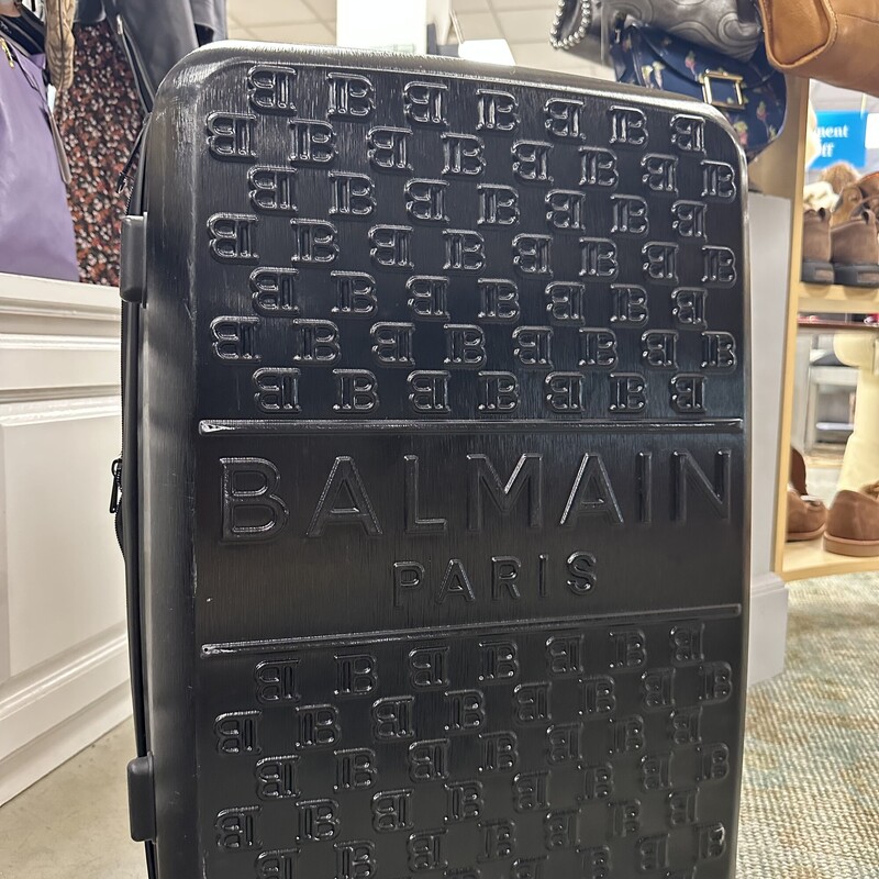 BALMAIN Roller Suitcase, Black
Size: 16x10x25