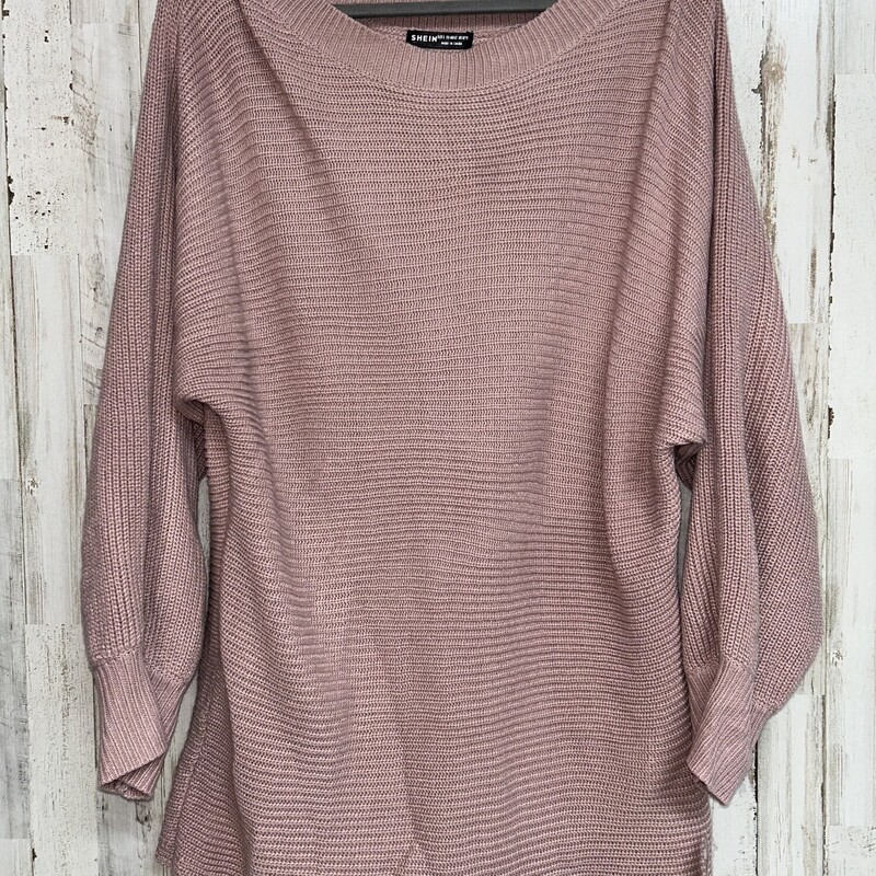 L Mauve Knit Sweater