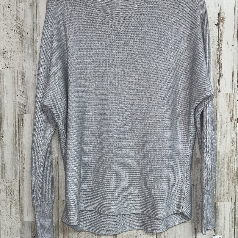 L Grey Knit Sweater