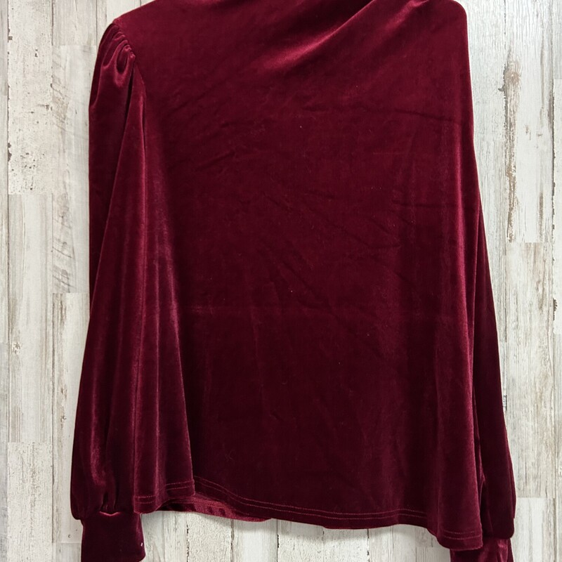 L Red Velvet Top, Red, Size: Ladies L