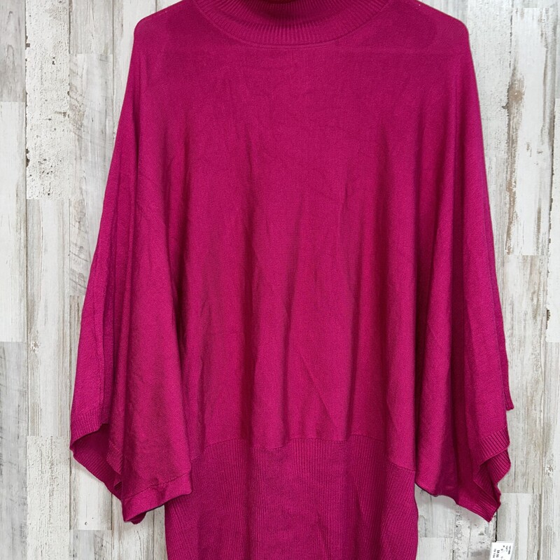 L Hot Pink Knit Tunic