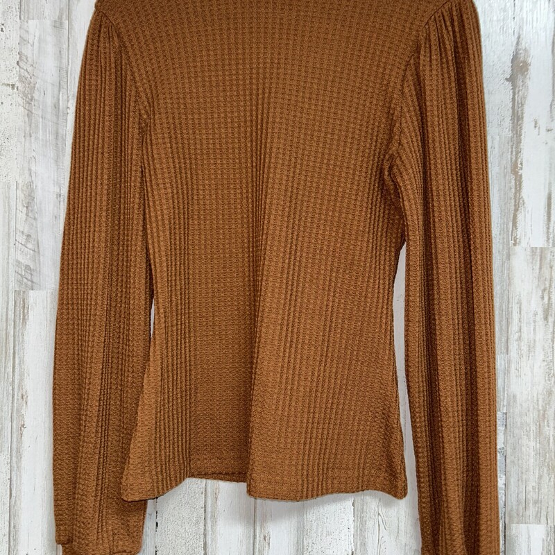 L Brown Waffle Top