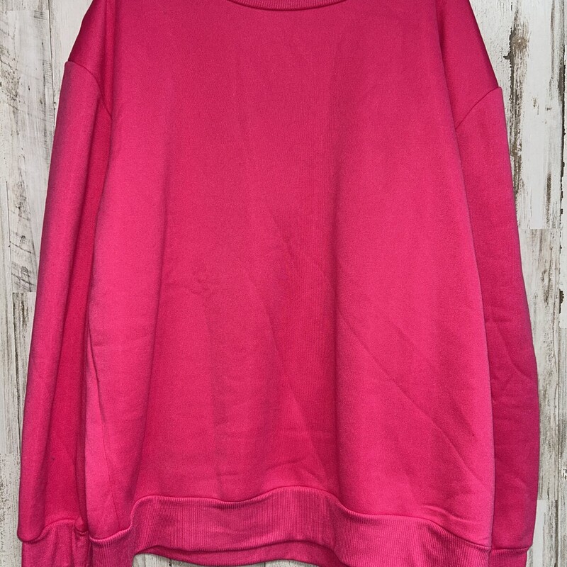 L Hot Pink Sweatshirt, Pink, Size: Ladies L